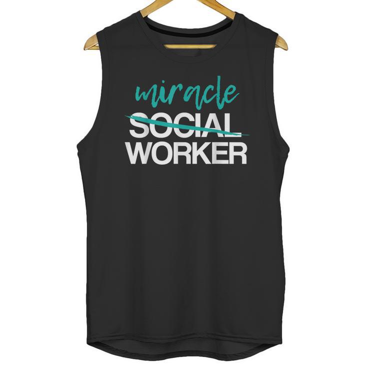 Social Worker Work Month MSW Graduation Masters Unisex Tank Top