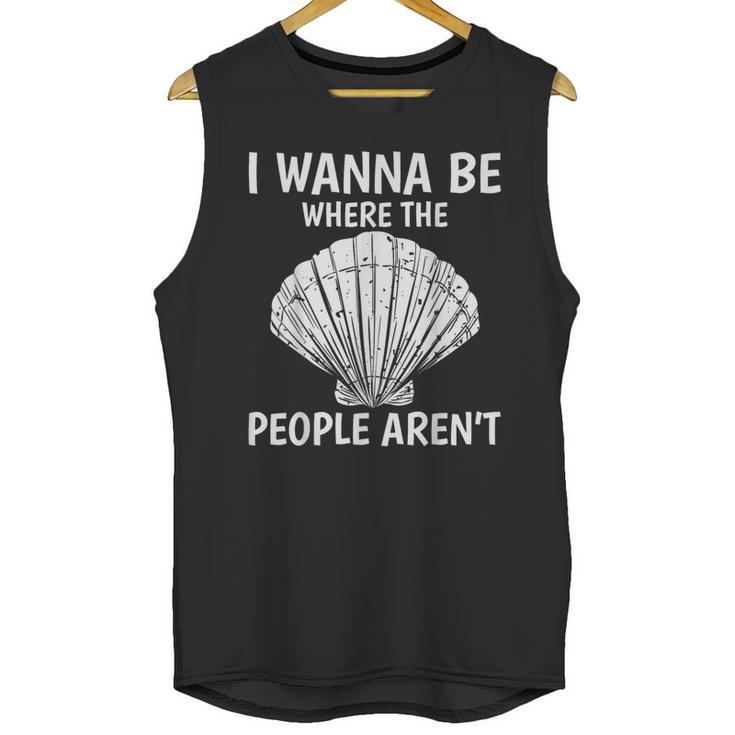 Solitude Introverts I Wanna Be Where The People Aren't Unisex Tank Top
