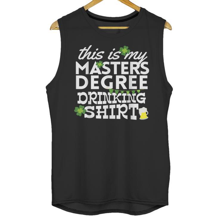 St Patricks Day Masters Degree MSW Graduation Social Work Unisex Tank Top
