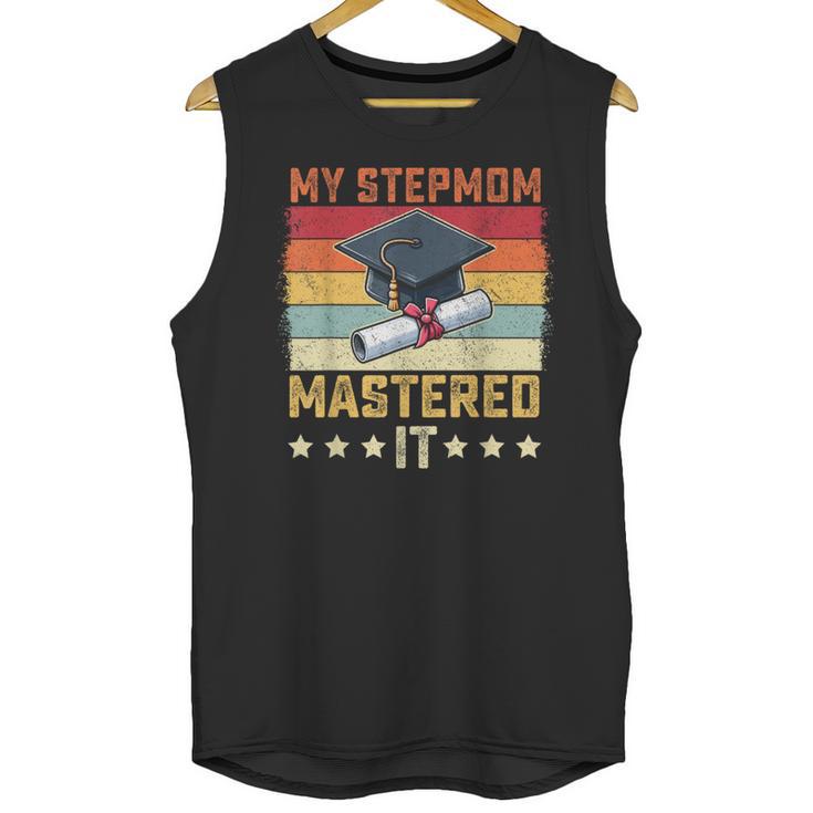 My Stepmom Mastered It Master's Degree Graduation Vintage Unisex Tank Top