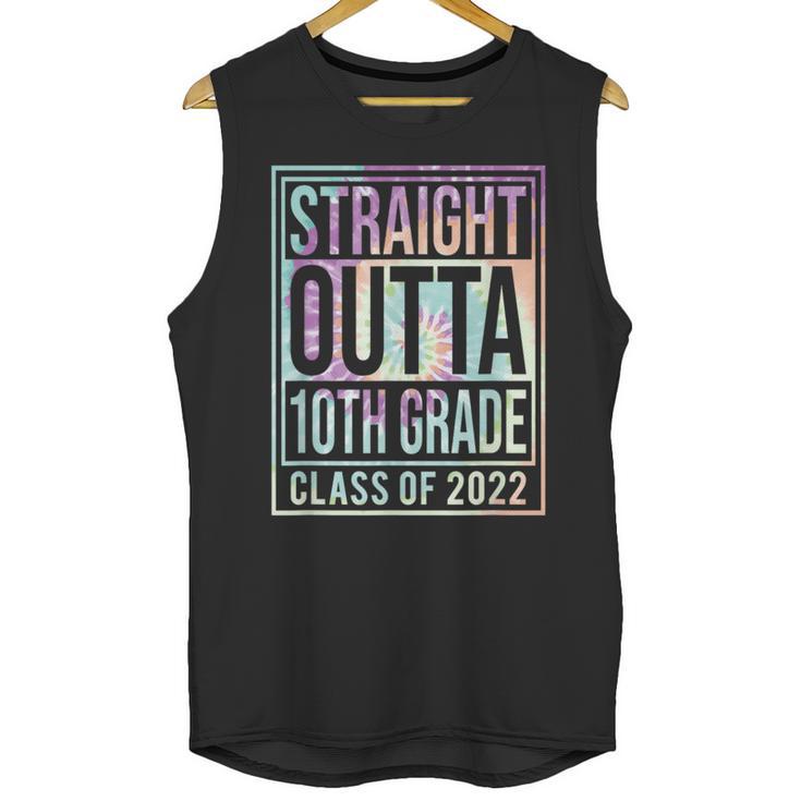 Straight Outta 10th Grade Class Of 2022 School Graduation Unisex Tank Top