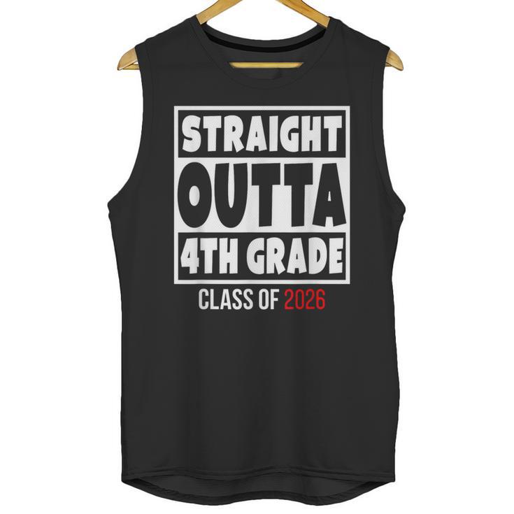 Straight Outta 4th Grade Class Of 2026 Shirt Graduation Unisex Tank Top