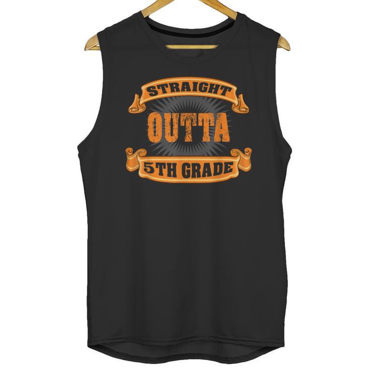 Straight Outta 5th Grade Shirt Fifth Graduation Boys Girls Unisex Tank Top