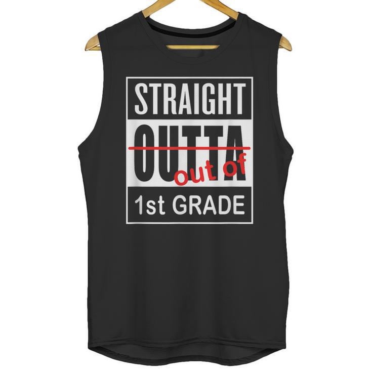 Straight Outta First Grade Graduation 1st Grade T Shirt Unisex Tank Top