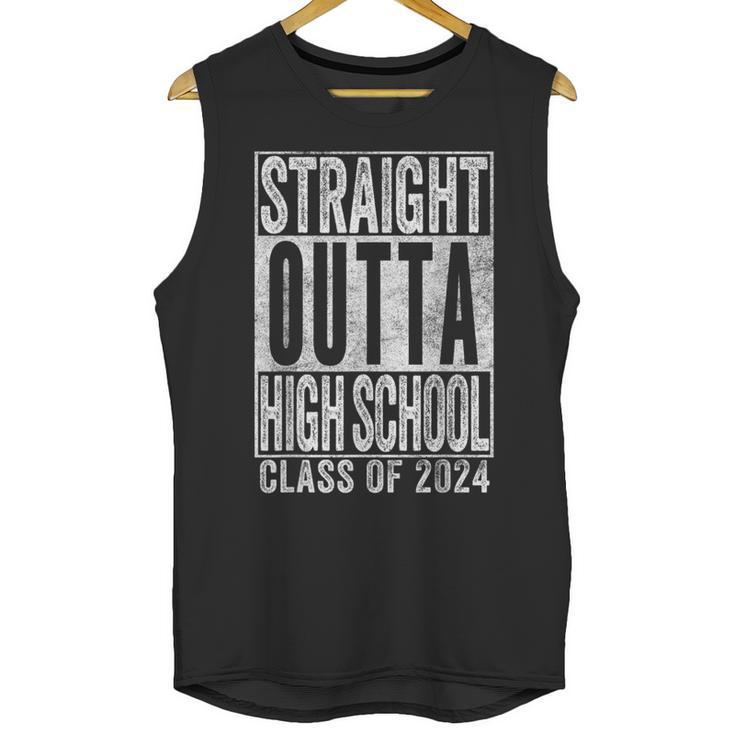 STRAIGHT OUTTA HIGH SCHOOL Graduation Class Of 2024 Senior Unisex Tank Top