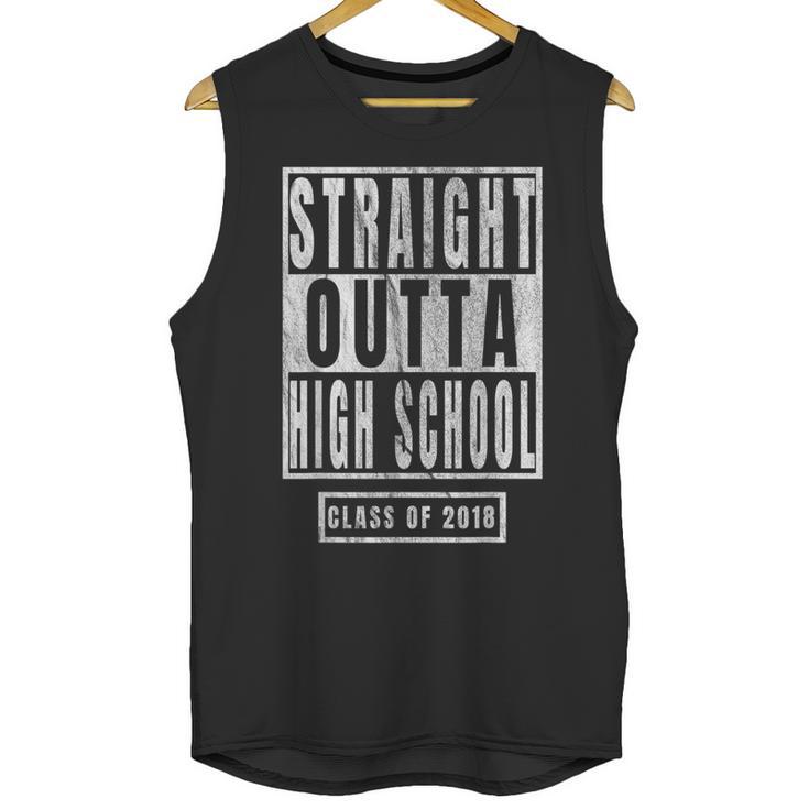 Straight Outta High School s Graduation Unisex Tank Top
