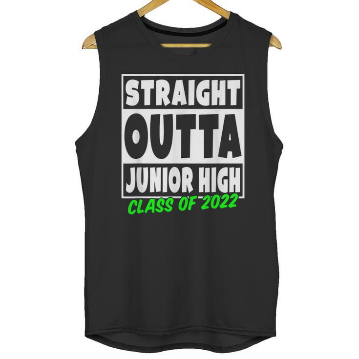 Straight Outta Junior High School Class Of 2022 Graduation Unisex Tank Top