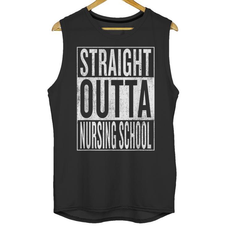 Straight Outta Nursing School Great Graduation Shirt Unisex Tank Top