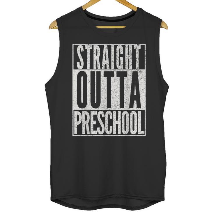 STRAIGHT OUTTA PRESCHOOL GIFT Grad Graduation Kids Unisex Tank Top