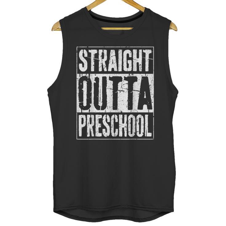 Straight Outta Preschool Shirt Preschool Boy Girl Graduation Unisex Tank Top