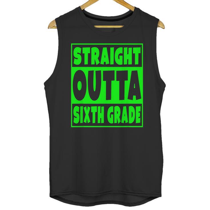 Straight Outta Sixth Grade Graduation Class Unisex Tank Top