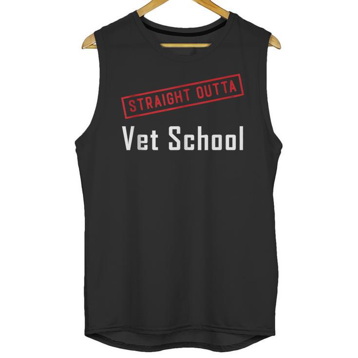 Straight Outta Vet School Graduation Veternarians I Survived Unisex Tank Top
