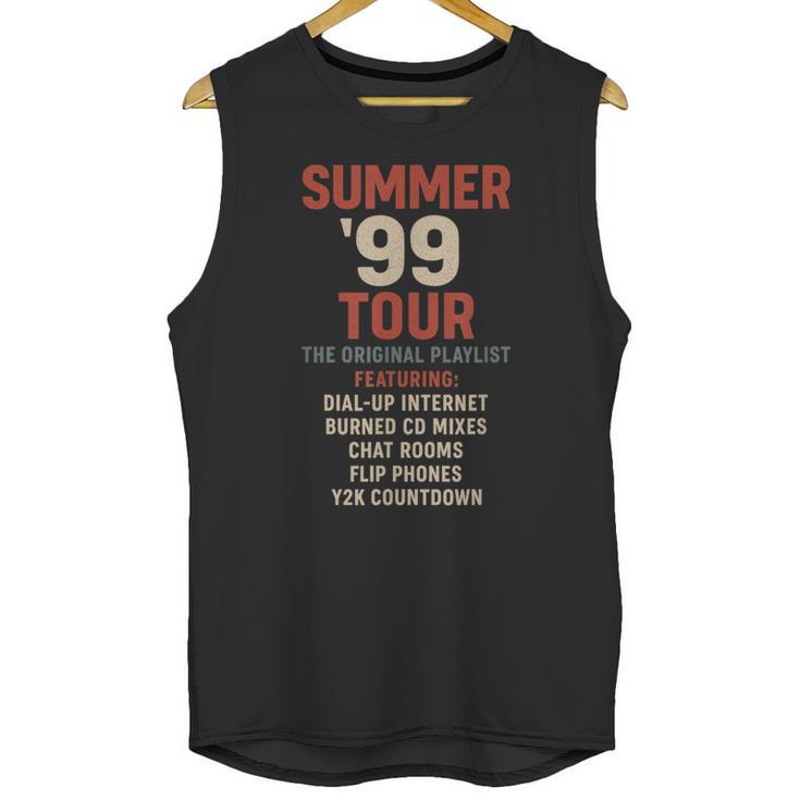 Summer 99 Tour Original Playlist Retro Nostalgia Unisex Tank Top