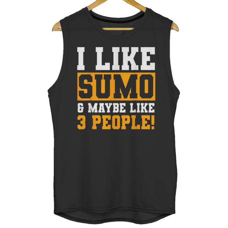 Sumo Wrestling Introvert Wrestler Sumotori Japanese Sport Unisex Tank Top