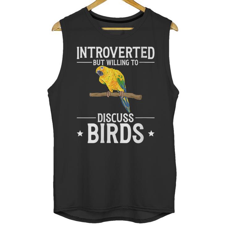 Sun Conure Introvert Parrot Bird Sun Conure Unisex Tank Top