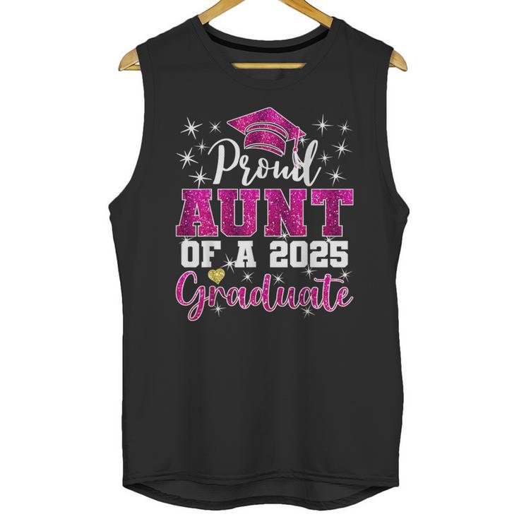 Super Proud Aunt Of 2025 Graduate Senior Graduation Family Unisex Tank Top