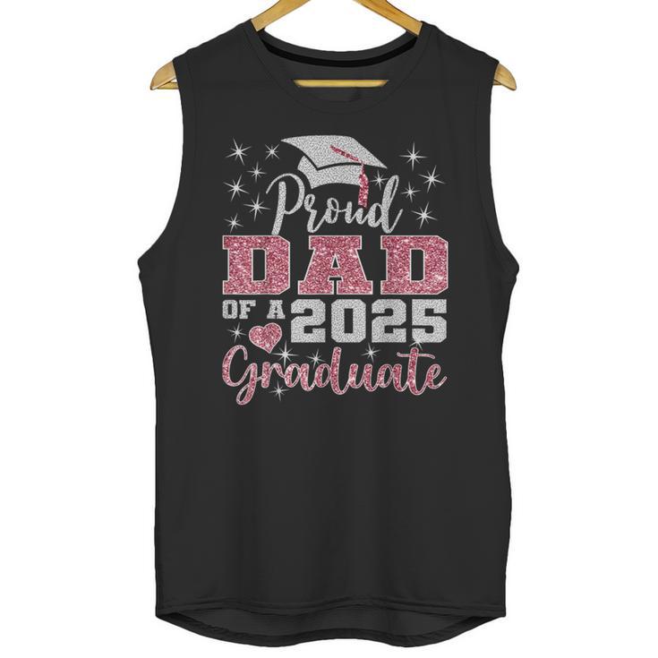 Super Proud Dad Of 2025 Graduate Senior Graduation Family Unisex Tank Top