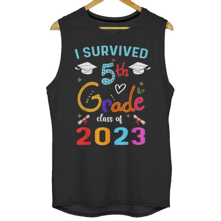I Survived 5th Grade Graduation Class 2023 Elementary Unisex Tank Top