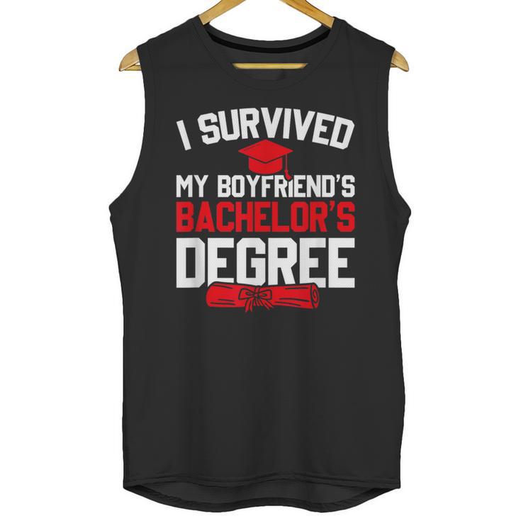 I Survived My Boyfriend's Bachelor's Degree Graduation Unisex Tank Top