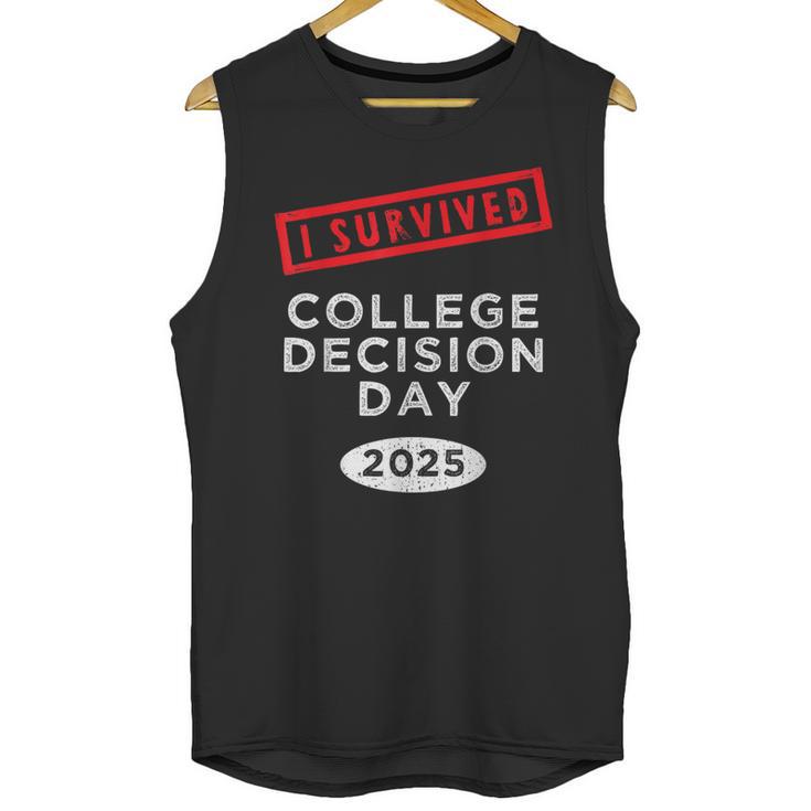 I Survived College Decision Day Graduation Class Of 25 Unisex Tank Top