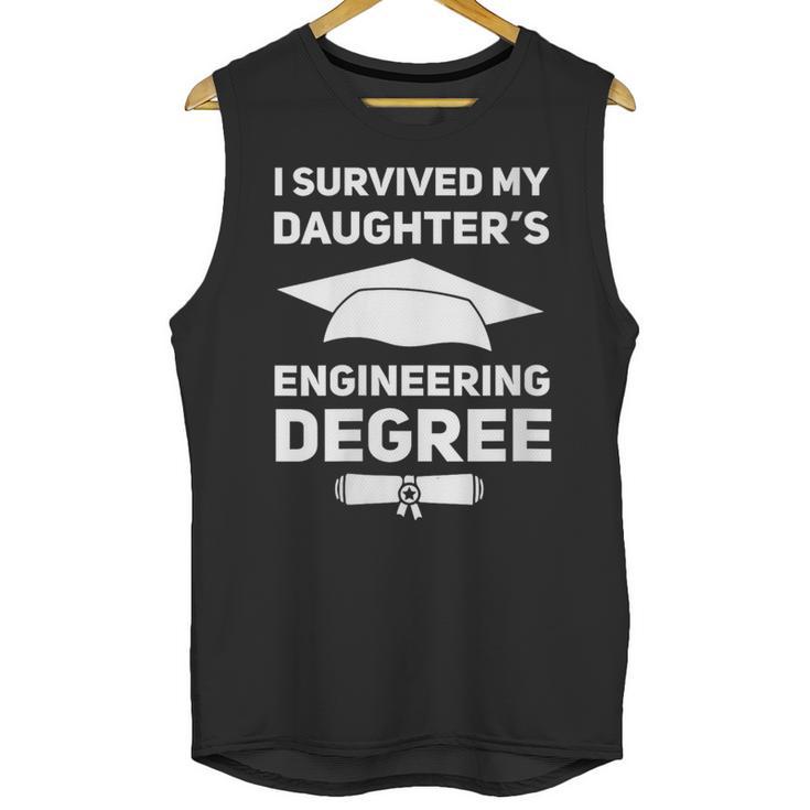 I Survived My Daughter's Engineering Degree Graduation Unisex Tank Top