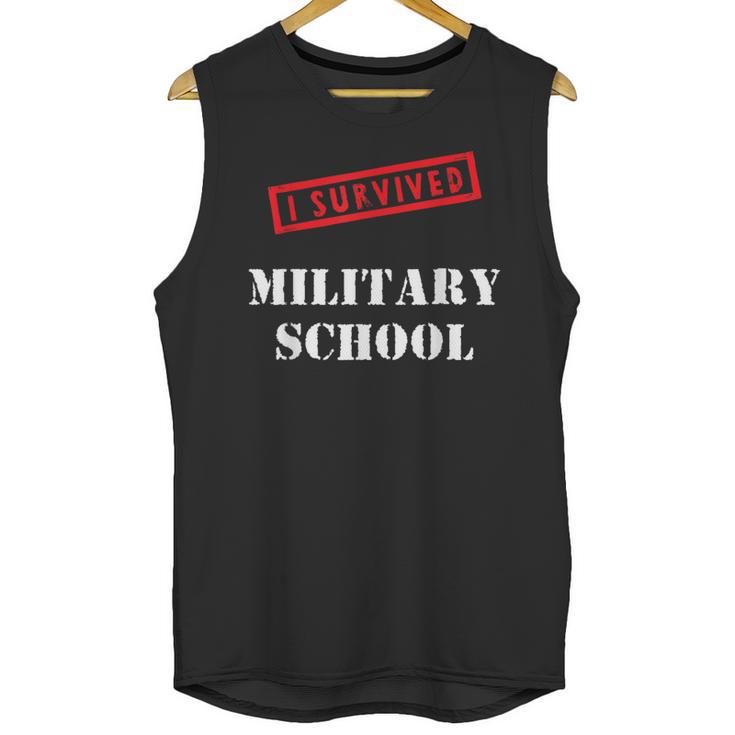 I Survived Military School Graduation Straight Outta Unisex Tank Top