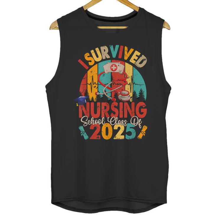 I Survived Nursing School Class Of 2025 Proud Graduation Unisex Tank Top