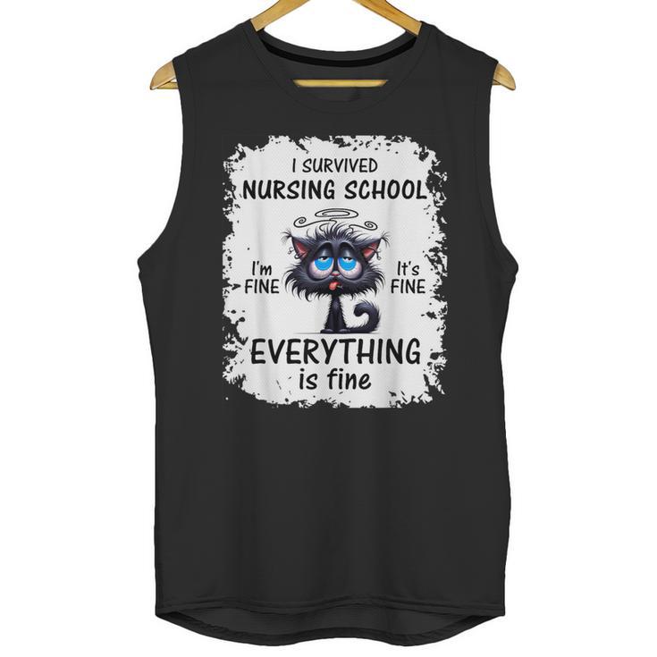 I Survived Nursing School Graduation 2025 Unisex Tank Top
