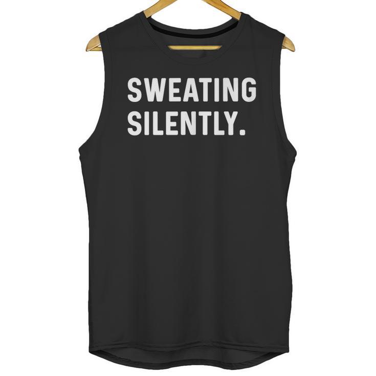 Sweating Silently Introvert Weight Lifting Cardio Run Bench Unisex Tank Top Sweating Silently Introvert Weight Lifting Cardio Run Bench Unisex Tank Top