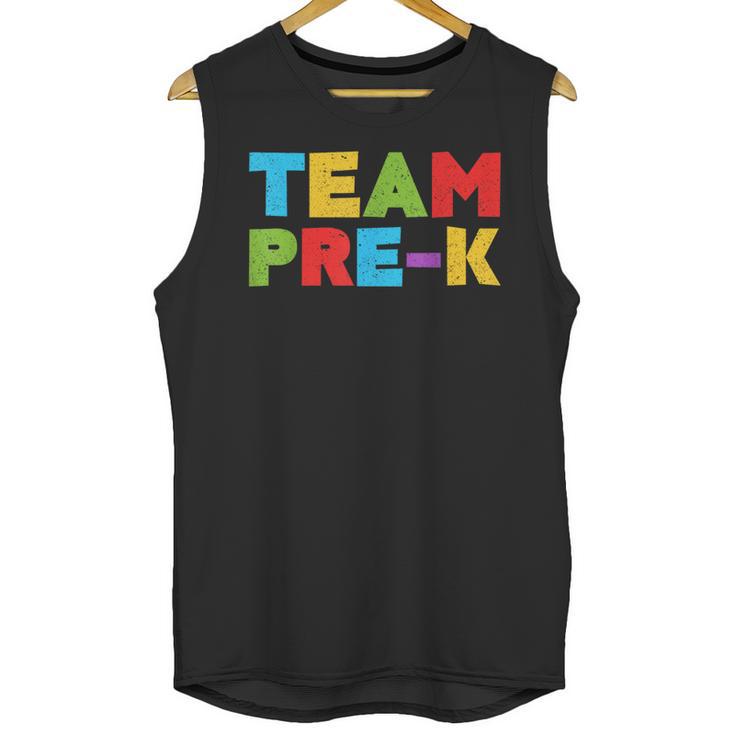 Team Pre-K Shirt Teacher Boy Girl Back To School Graduation Unisex Tank Top