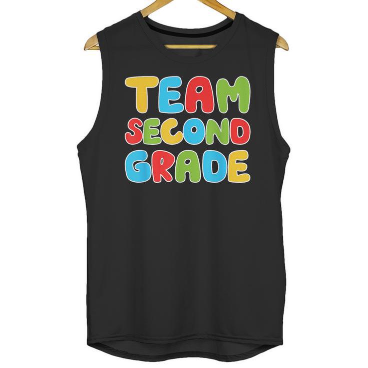 Team Second Grade Shirt 2nd Grade Back To School Graduation Unisex Tank Top