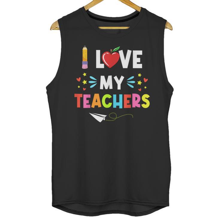 Teens Graduation I Heart My Teacher I Love My Teachers Unisex Tank Top