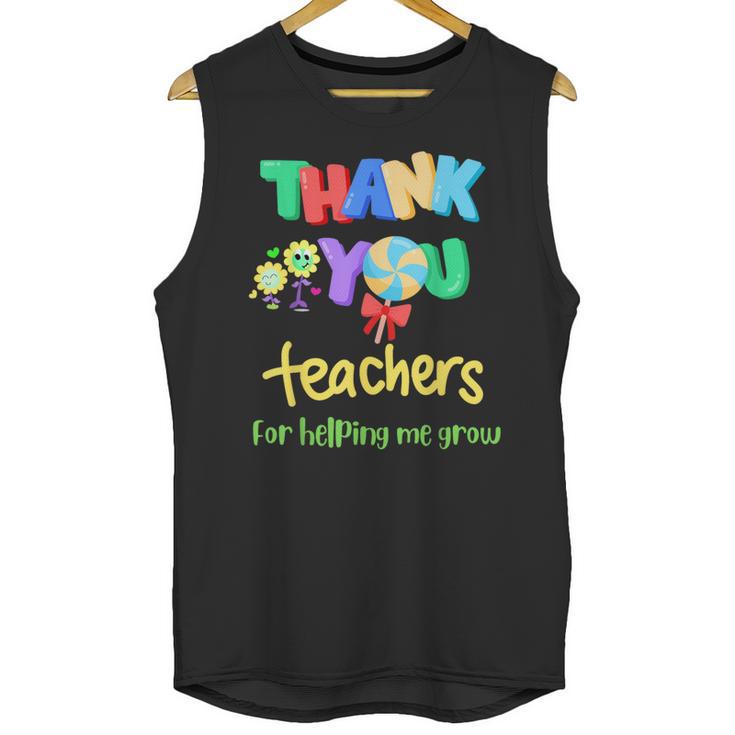 Thank You Teacher Appreciation Graduation Men Women Kids Unisex Tank Top