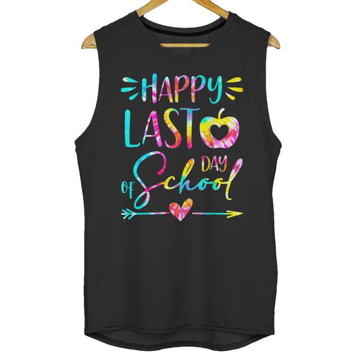 Tie Dye Happy Last Day Of School Graduation Teacher Student Unisex Tank Top