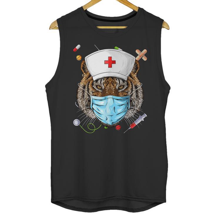 Tiger Nurse RN ER Nursing School Graduation Unisex Tank Top