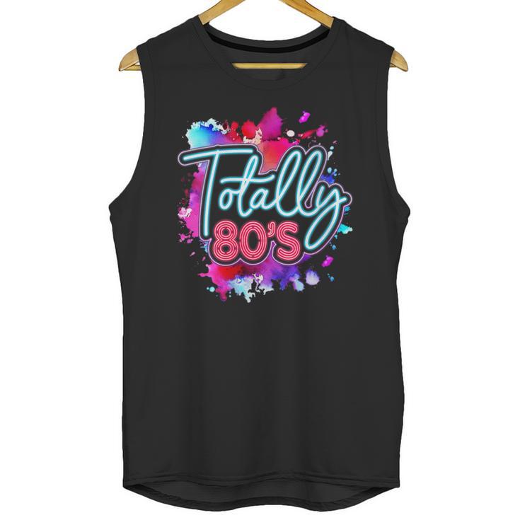 Totally 80's Colorful Retro 1980s Style Nostalgia Vibe Unisex Tank Top