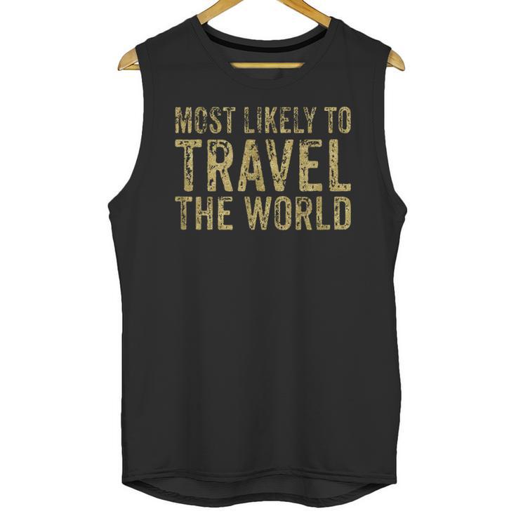 Travel Themed Graduation Tshirt Unisex Tank Top