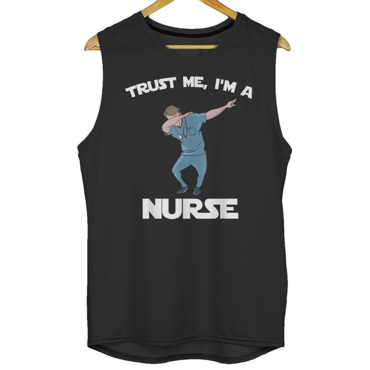 Trust Me I'm Nurse Shirt Dabbing Gift Nursing Graduation Unisex Tank Top
