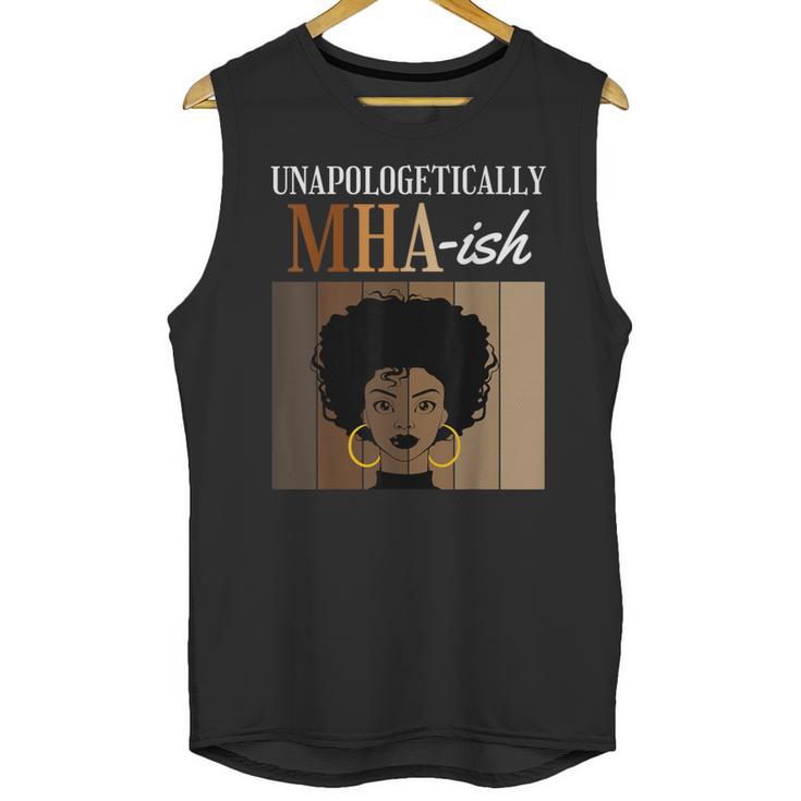 Unapologetically MHA-Ish Student Graduation Afro Unisex Tank Top