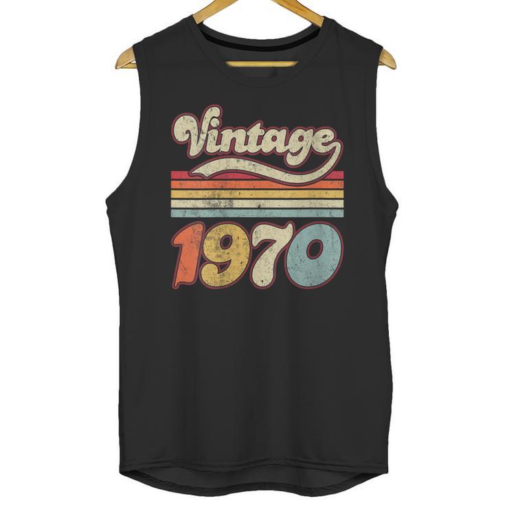 Vintage 1970 Birthday Retro Style 70's Born Nostalgia Outfit Unisex Tank Top
