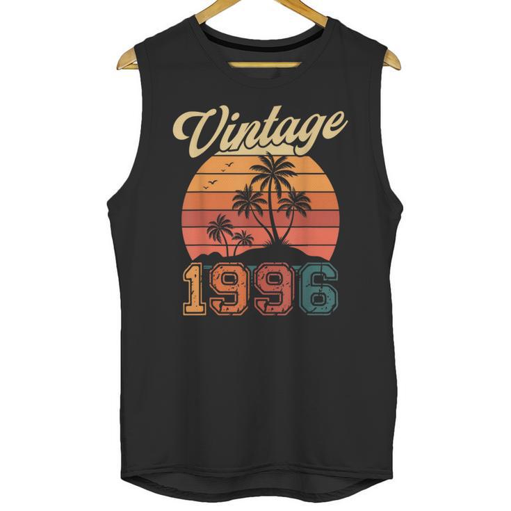 Vintage 1996 Retro Sunset Nostalgia 90s 30th Birthday Unisex Tank Top