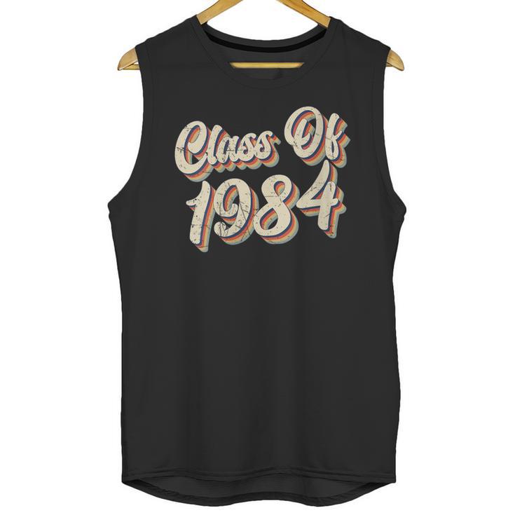 Vintage Class Of 1984 40th Reunion High School Graduation 84 Unisex Tank Top