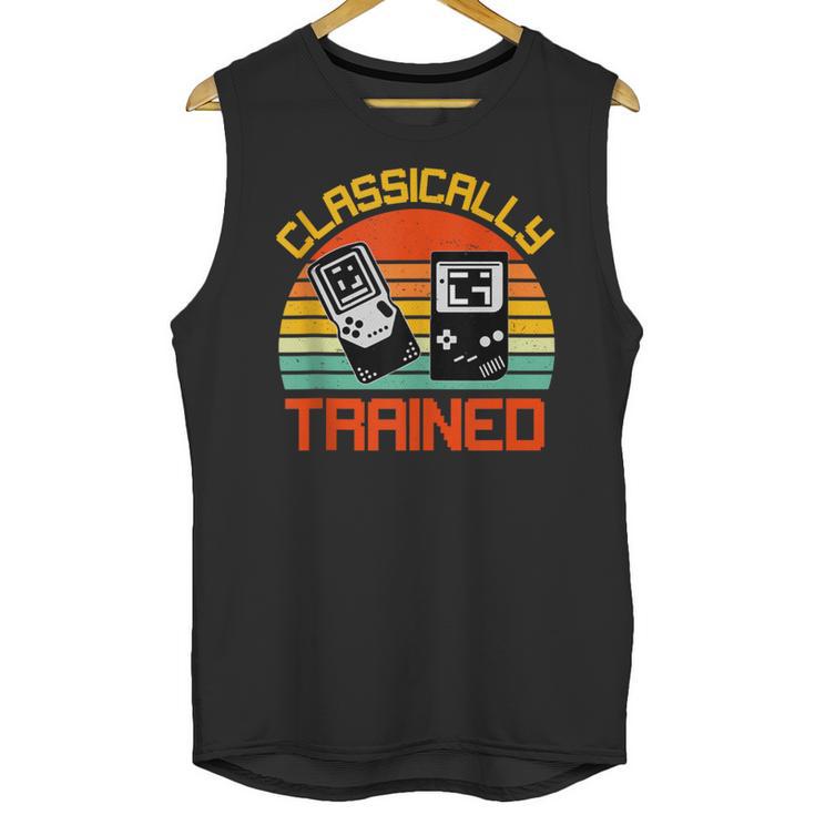 Vintage Retro Classically Trained Video Game 90s Nostalgia Unisex Tank Top