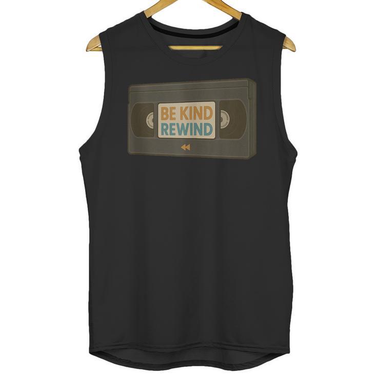 Vintage VHS Tape Humor Retro Nostalgia Graphic Unisex Tank Top