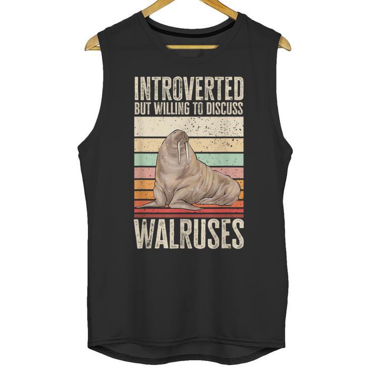 Walrus Lover Introvert Walrus Unisex Tank Top