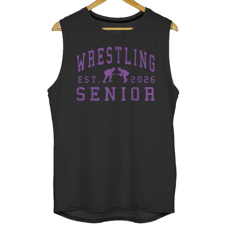 Wrestling Senior Night Wrestling Senior 2026 Graduation 84 Unisex Tank Top