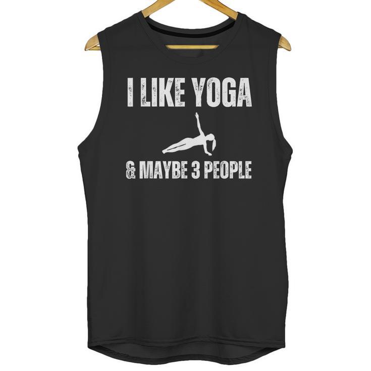 I Like Yoga And Maybe 3 People Introvert Namaste Unisex Tank Top