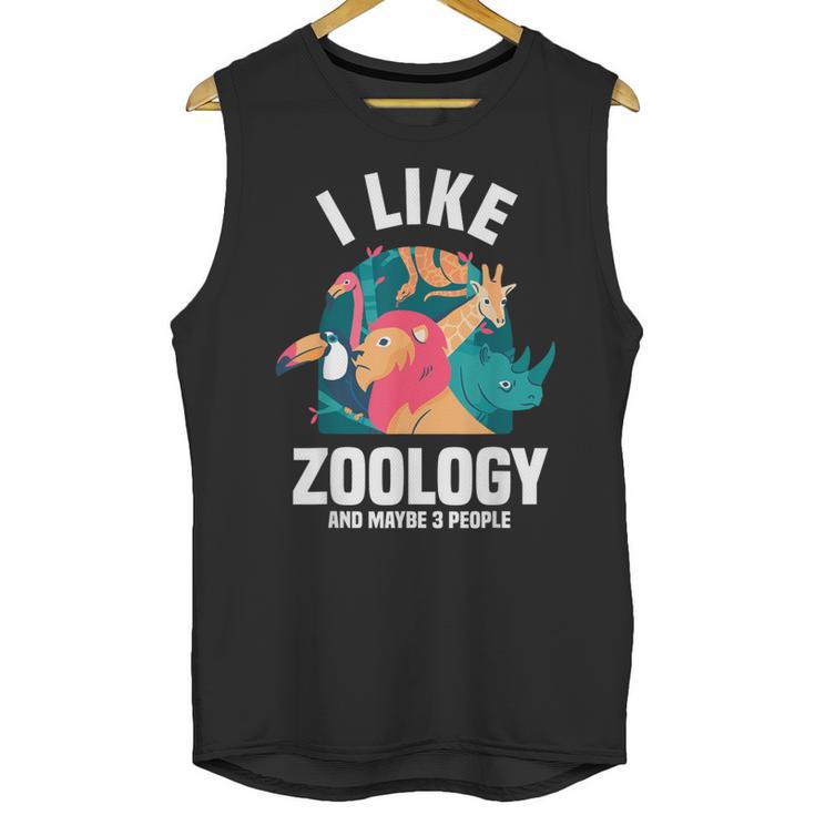 Zoologist Scientist Wildlife Biologist Zoology Introverted Unisex Tank Top