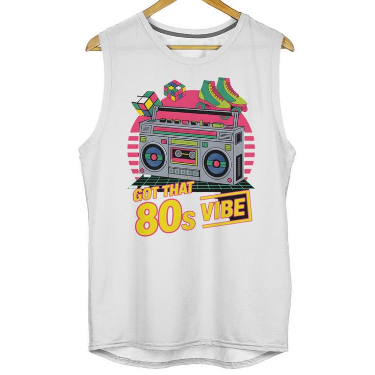 1980s 80s Reunion Nostalgia Memories Music School Grew Up Premium Tri-Blend Unisex Tank Top