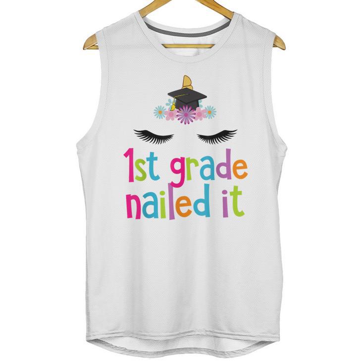 1st Grade Nailed It T Shirt Unicorn Graduation Class Of 2018 Unisex Tank Top